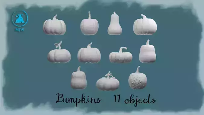 Miniature Pumpkins Set