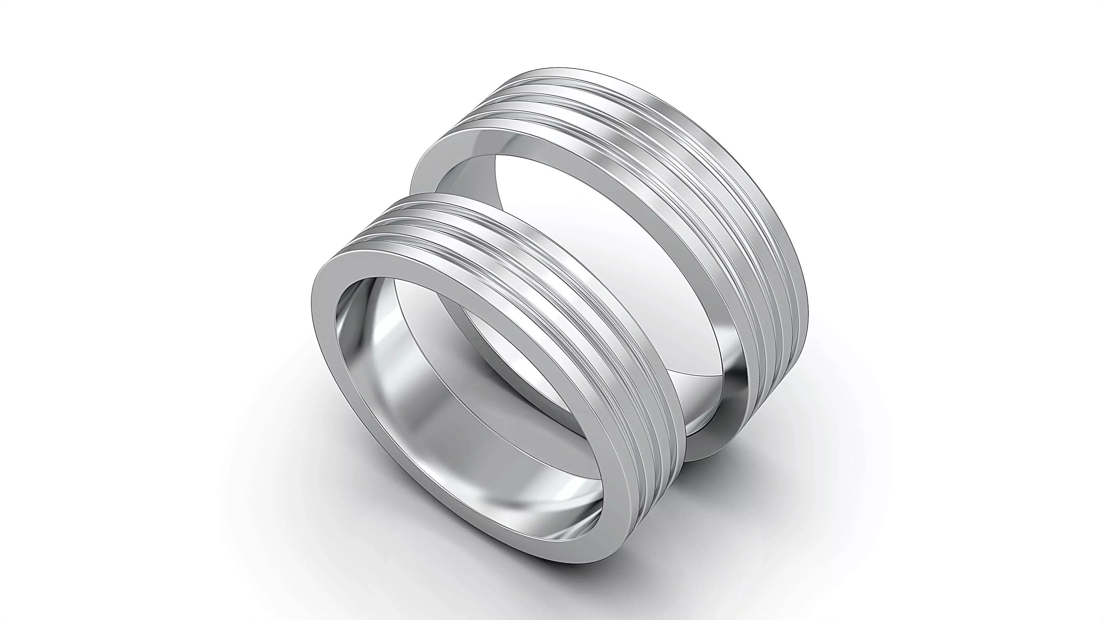 Wedding band 3D print model_9