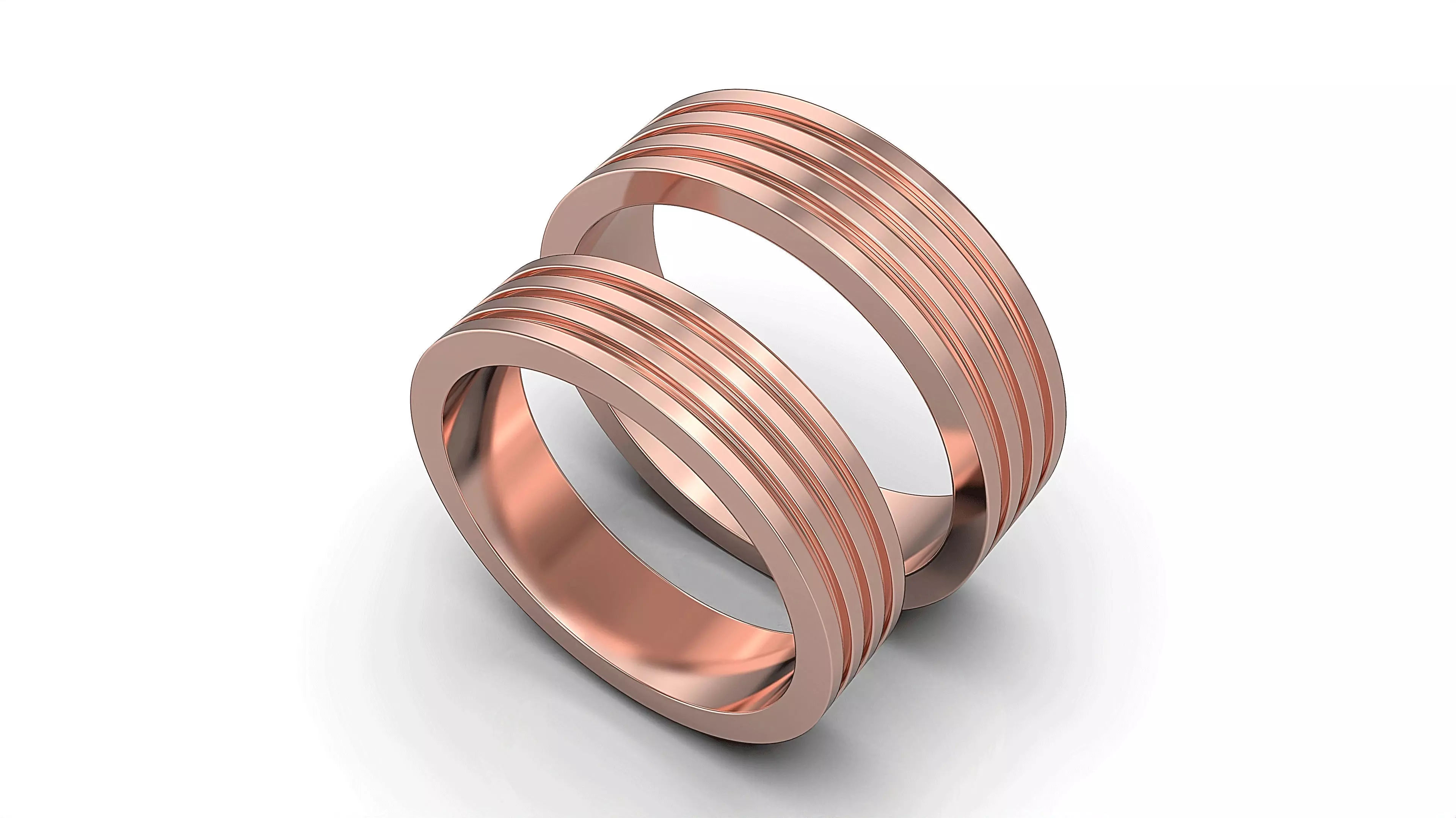 Wedding band 3D print model_2