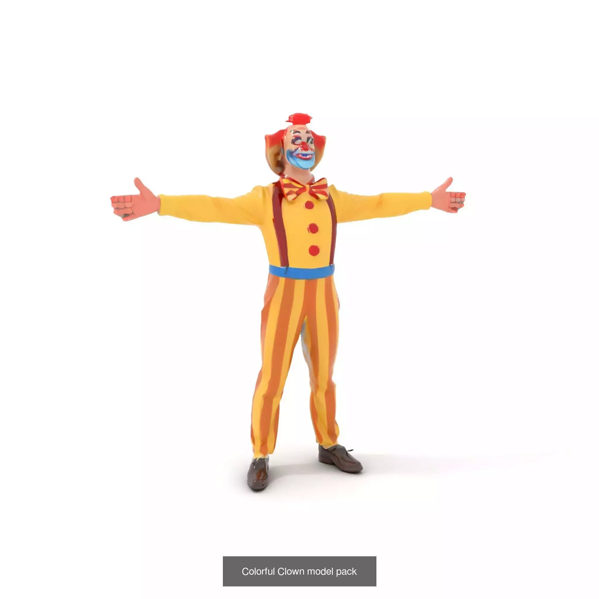 Playful Clowns 3D Models Pack 3D Model Collection_43