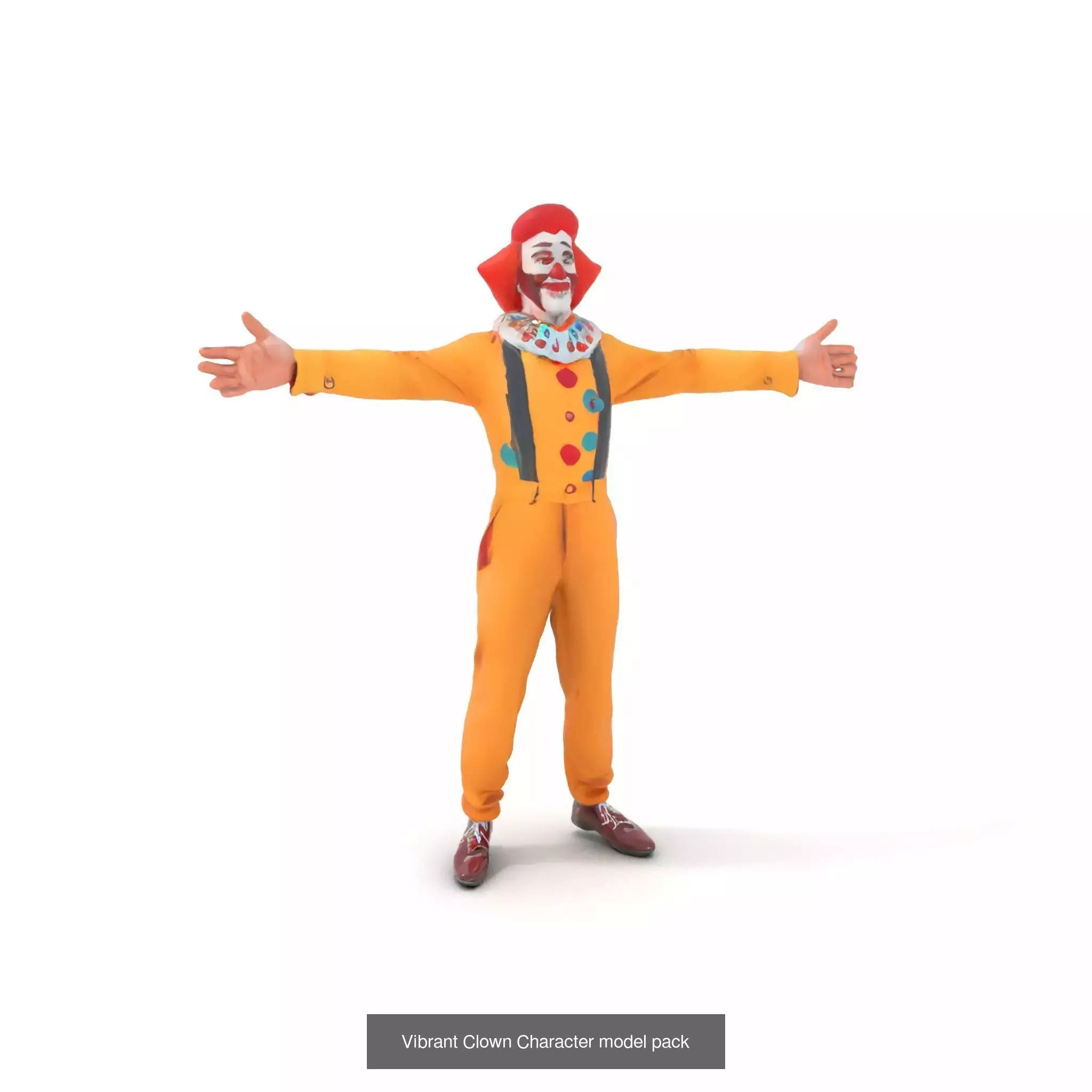 Playful Clowns 3D Models Pack 3D Model Collection_41