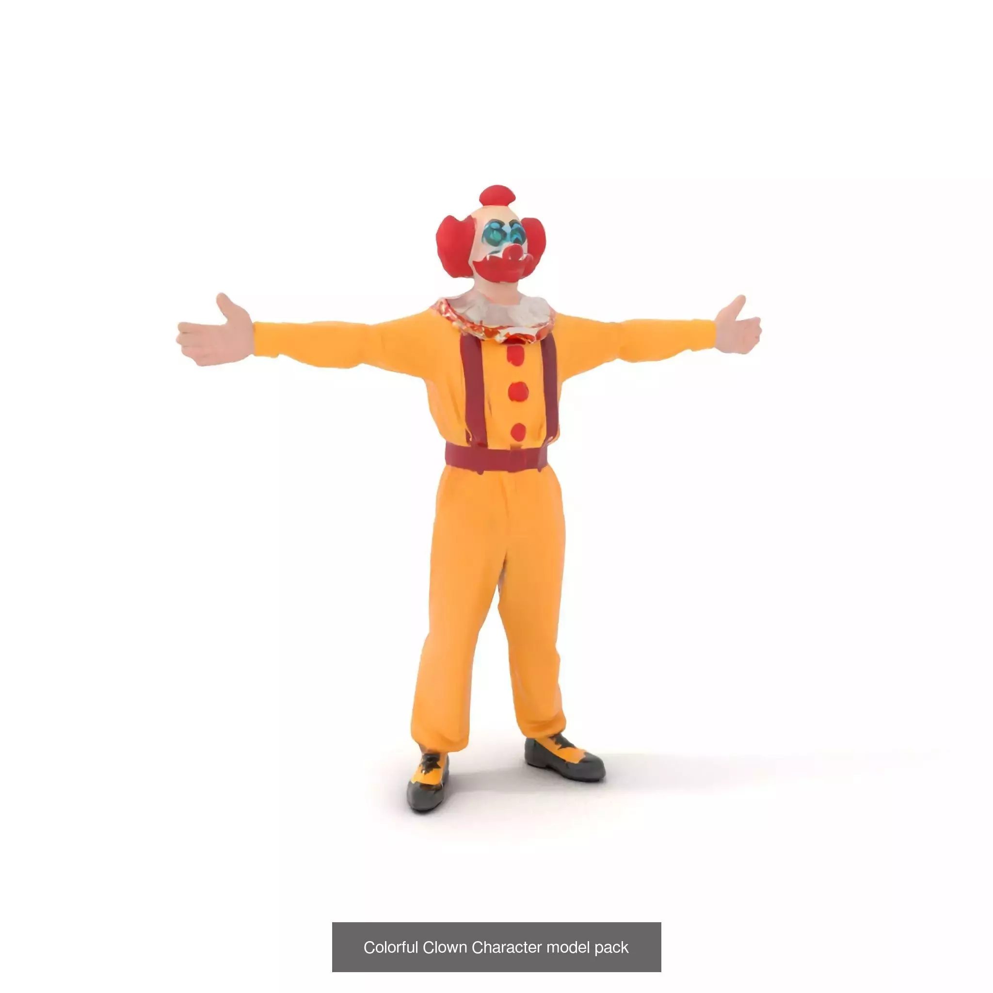 Playful Clowns 3D Models Pack 3D Model Collection_49