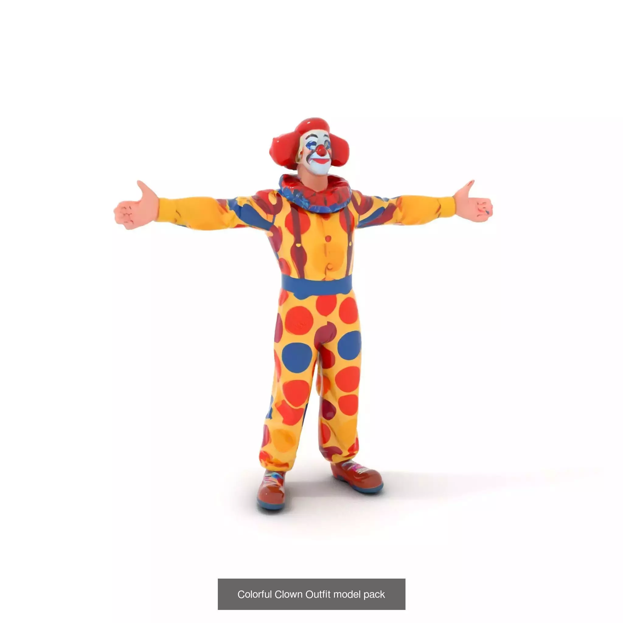 Playful Clowns 3D Models Pack 3D Model Collection_66