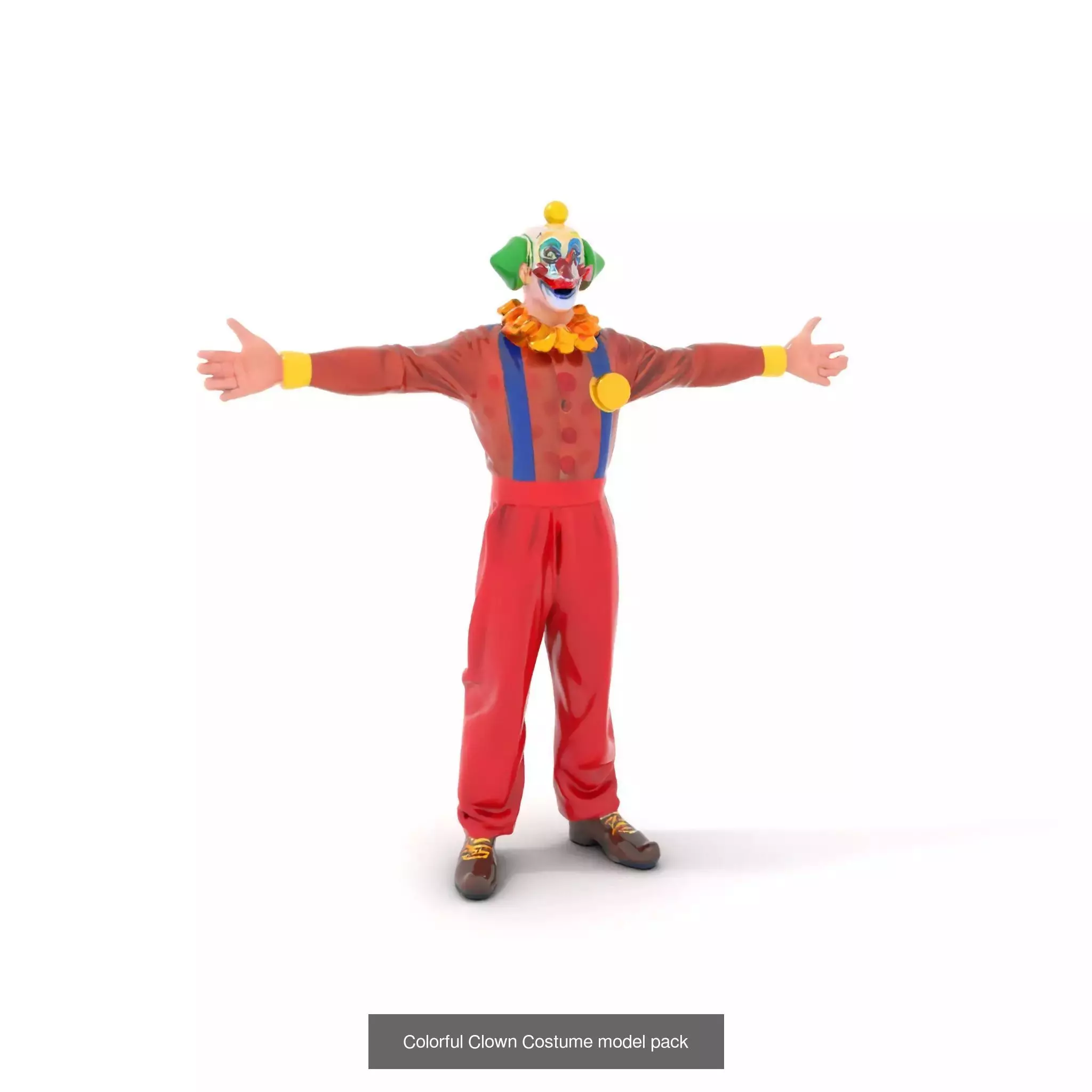 Playful Clowns 3D Models Pack 3D Model Collection_48