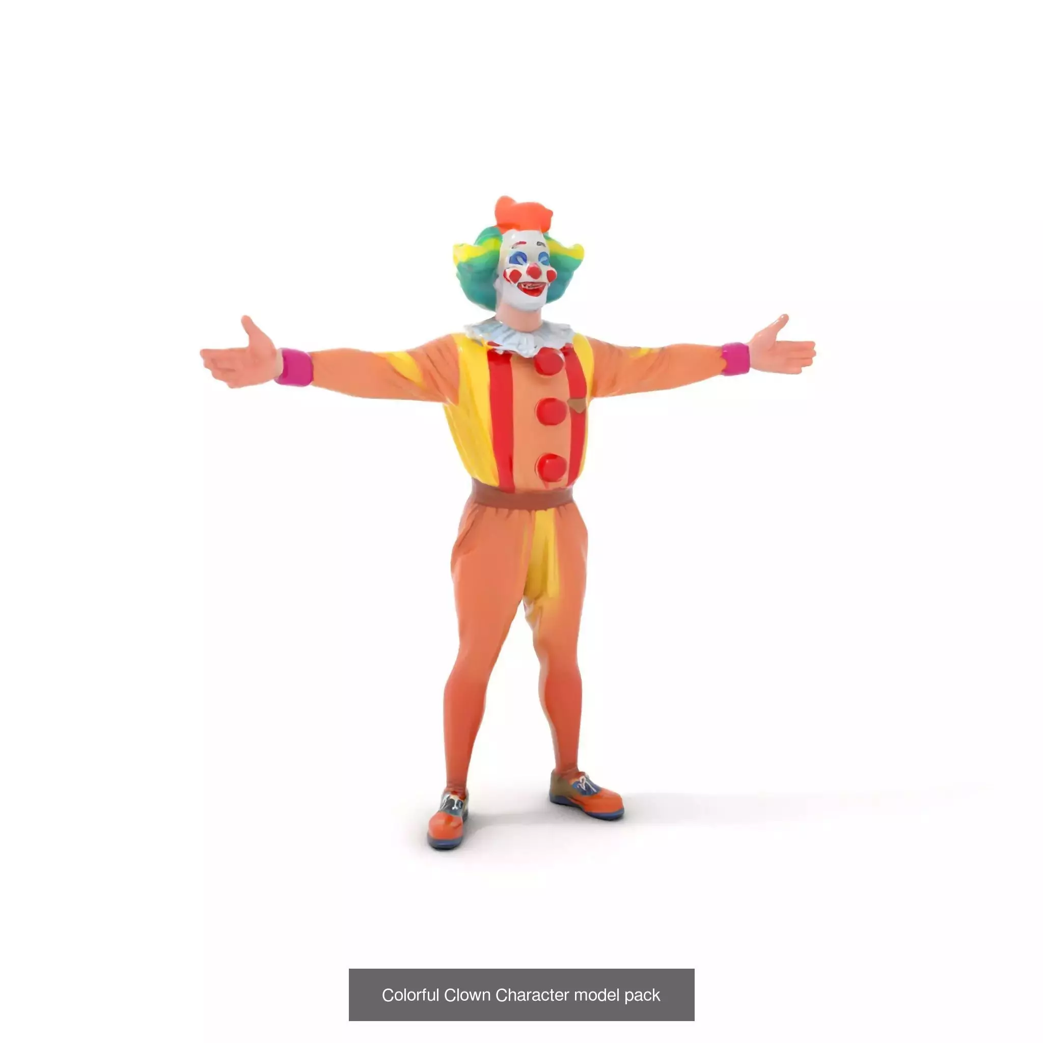 Playful Clowns 3D Models Pack 3D Model Collection_47