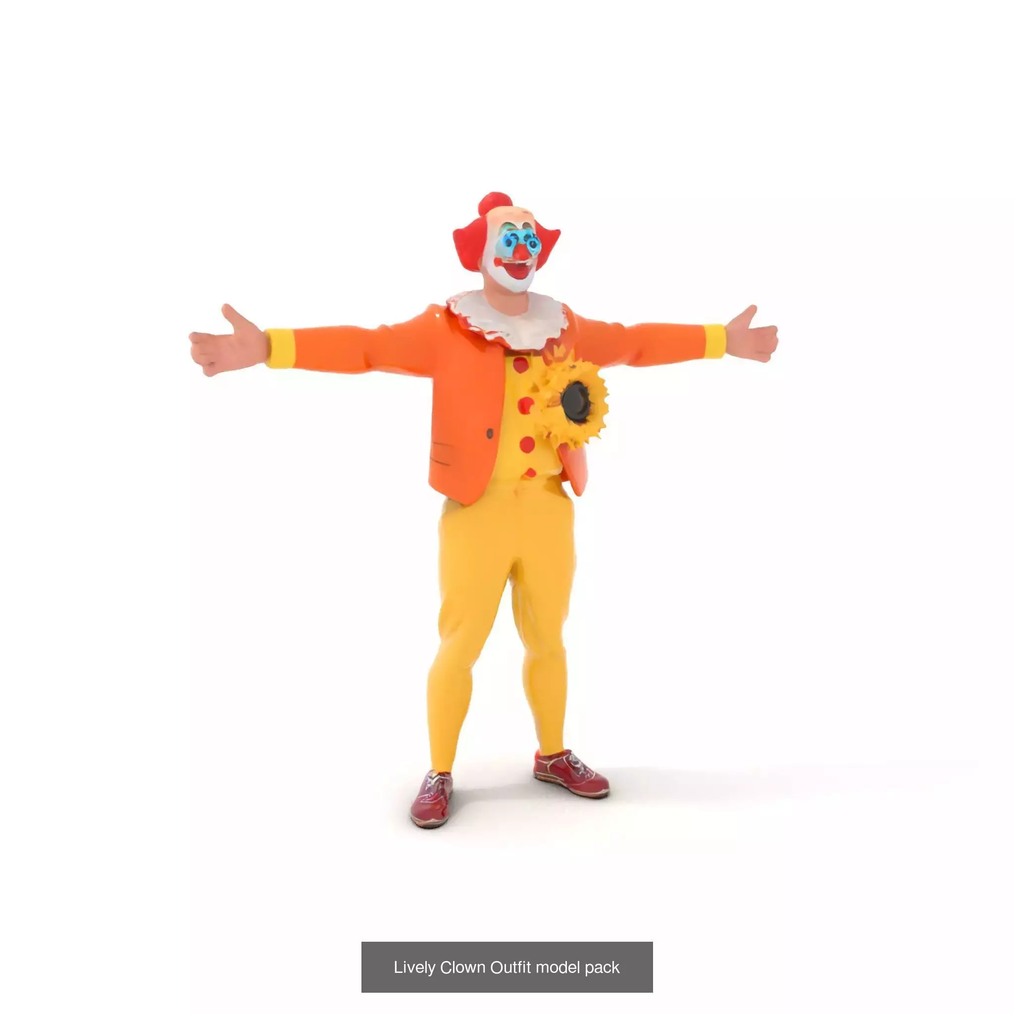 Playful Clowns 3D Models Pack 3D Model Collection_60
