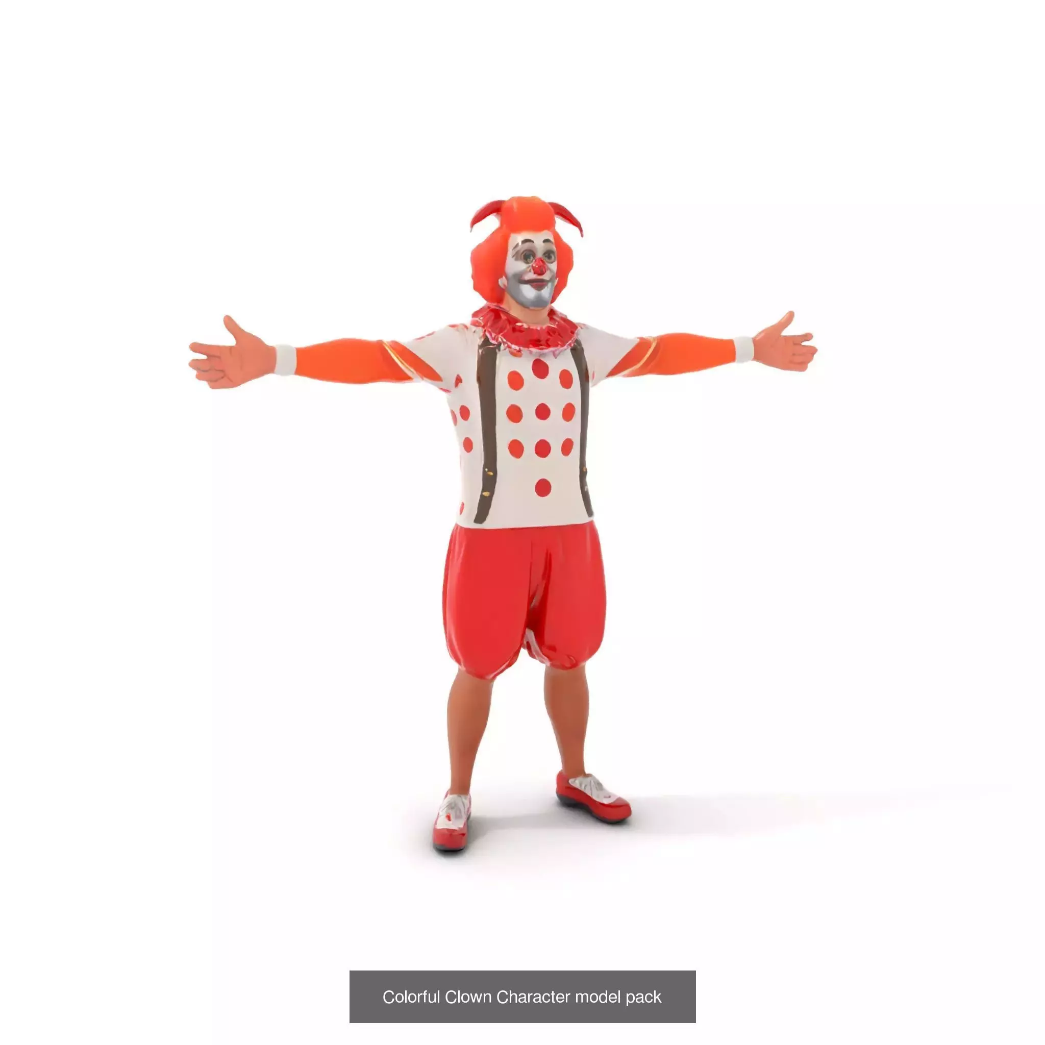 Playful Clowns 3D Models Pack 3D Model Collection_64