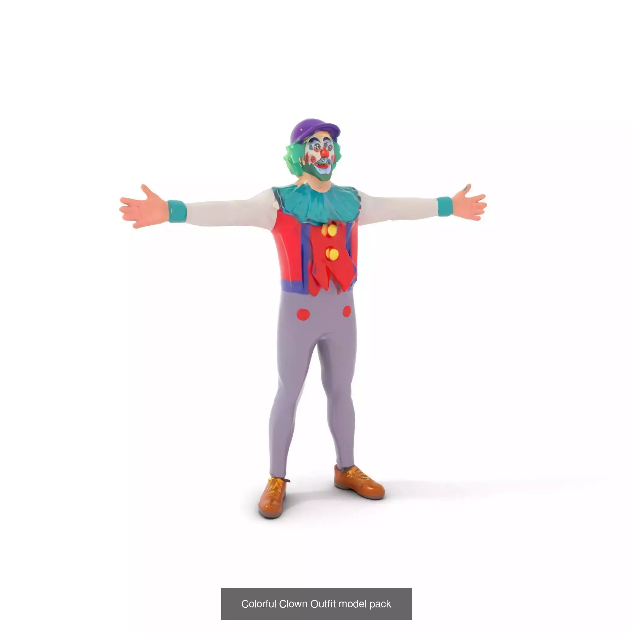 Playful Clowns 3D Models Pack 3D Model Collection_54