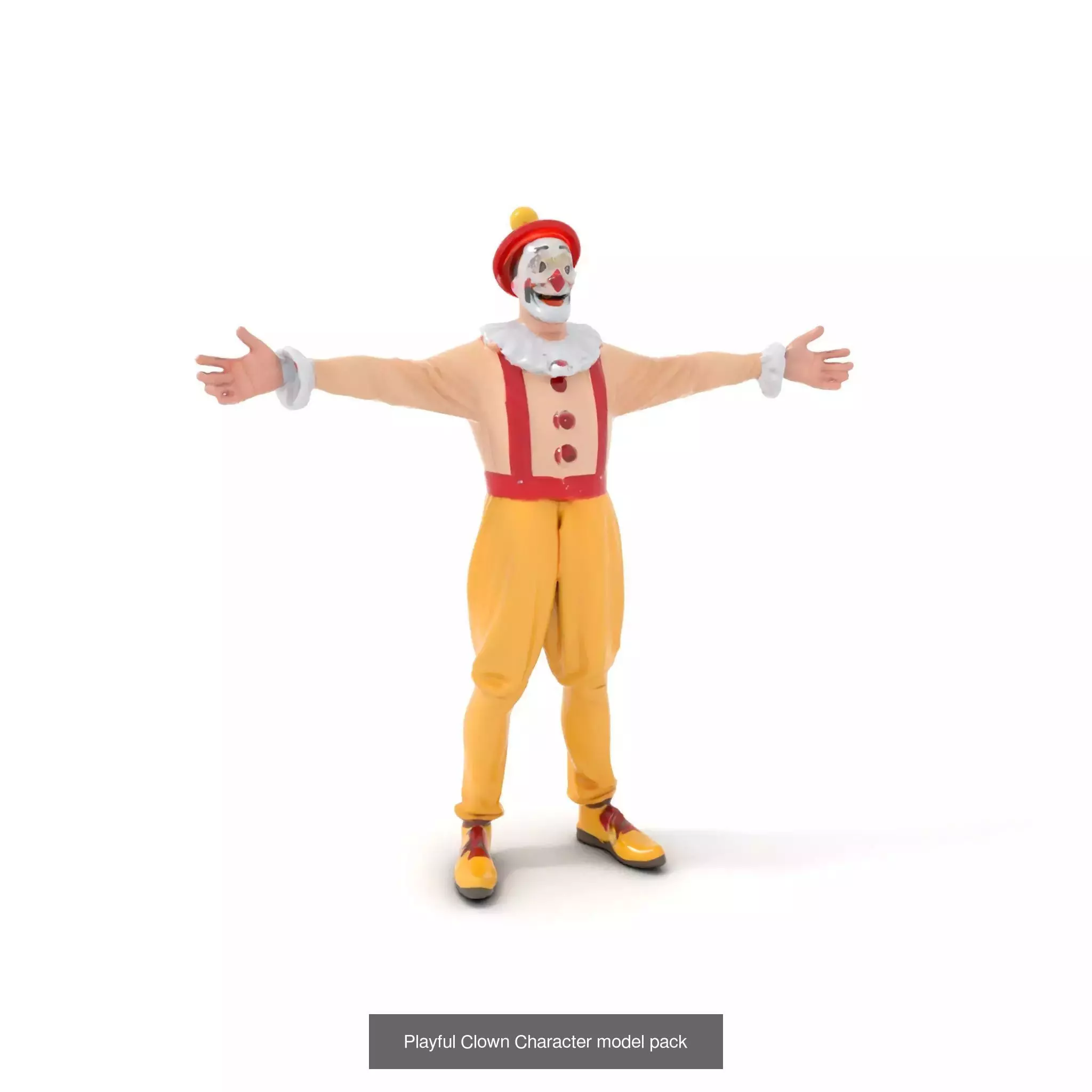 Playful Clowns 3D Models Pack 3D Model Collection_57