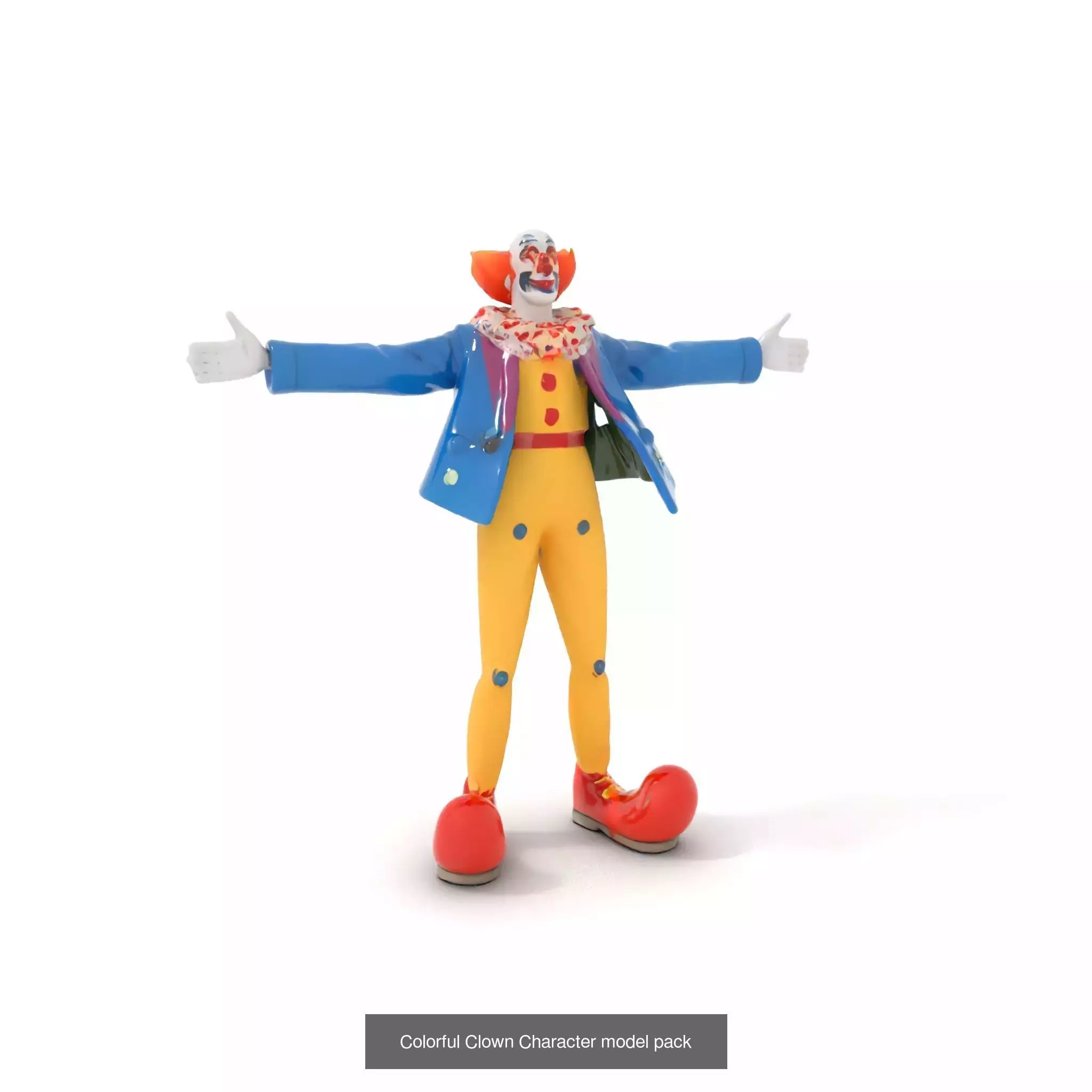 Playful Clowns 3D Models Pack 3D Model Collection_42