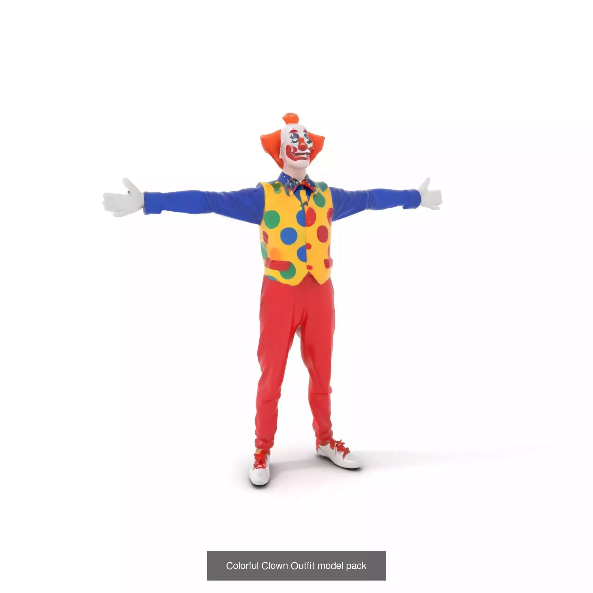 Playful Clowns 3D Models Pack 3D Model Collection_56