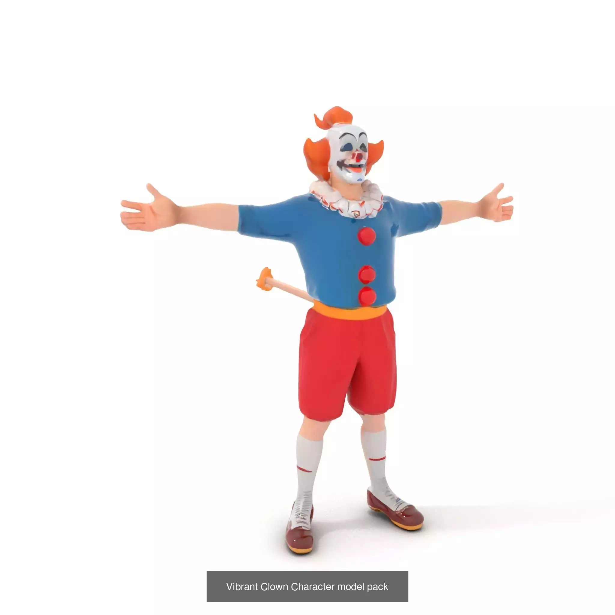 Playful Clowns 3D Models Pack 3D Model Collection_50