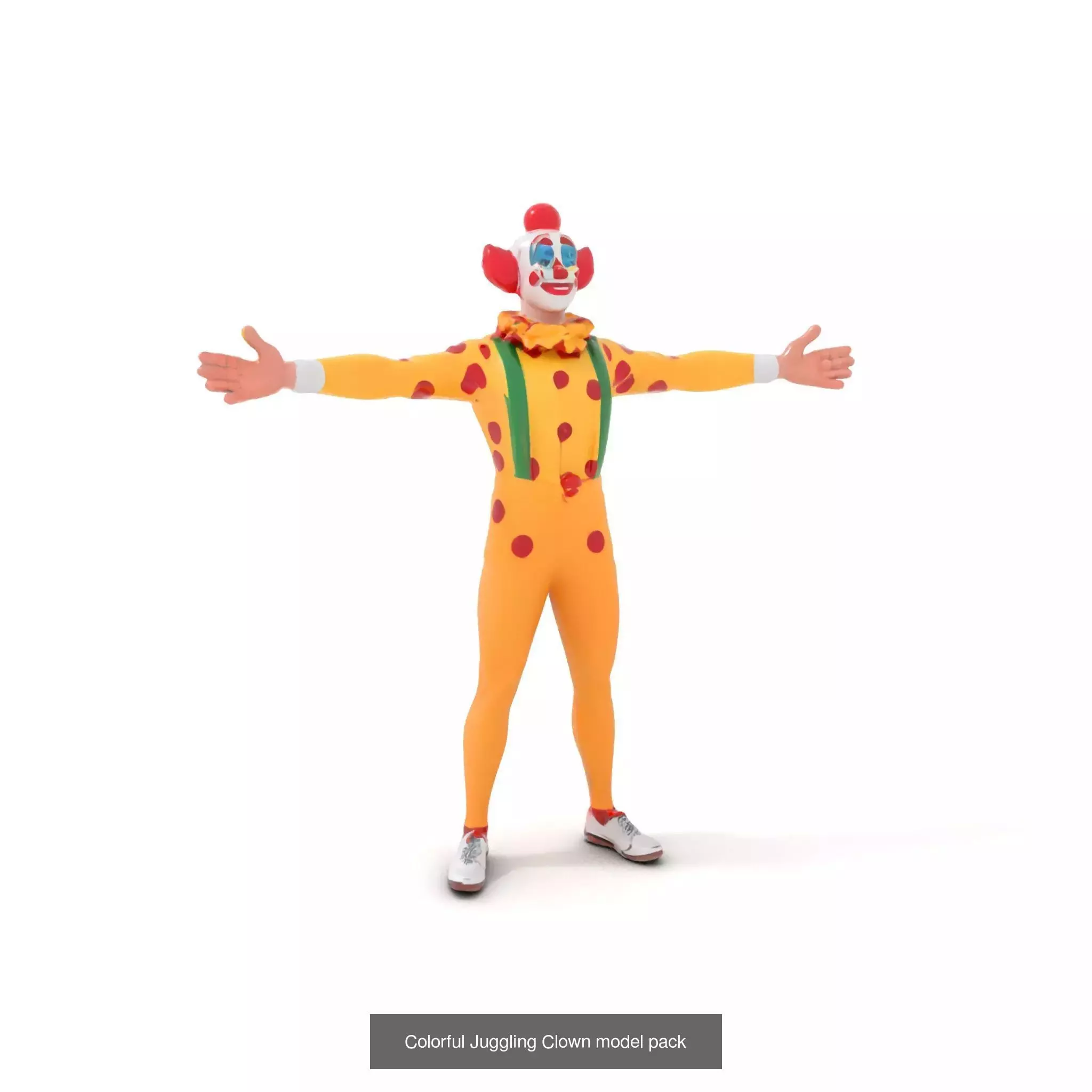 Playful Clowns 3D Models Pack 3D Model Collection_44