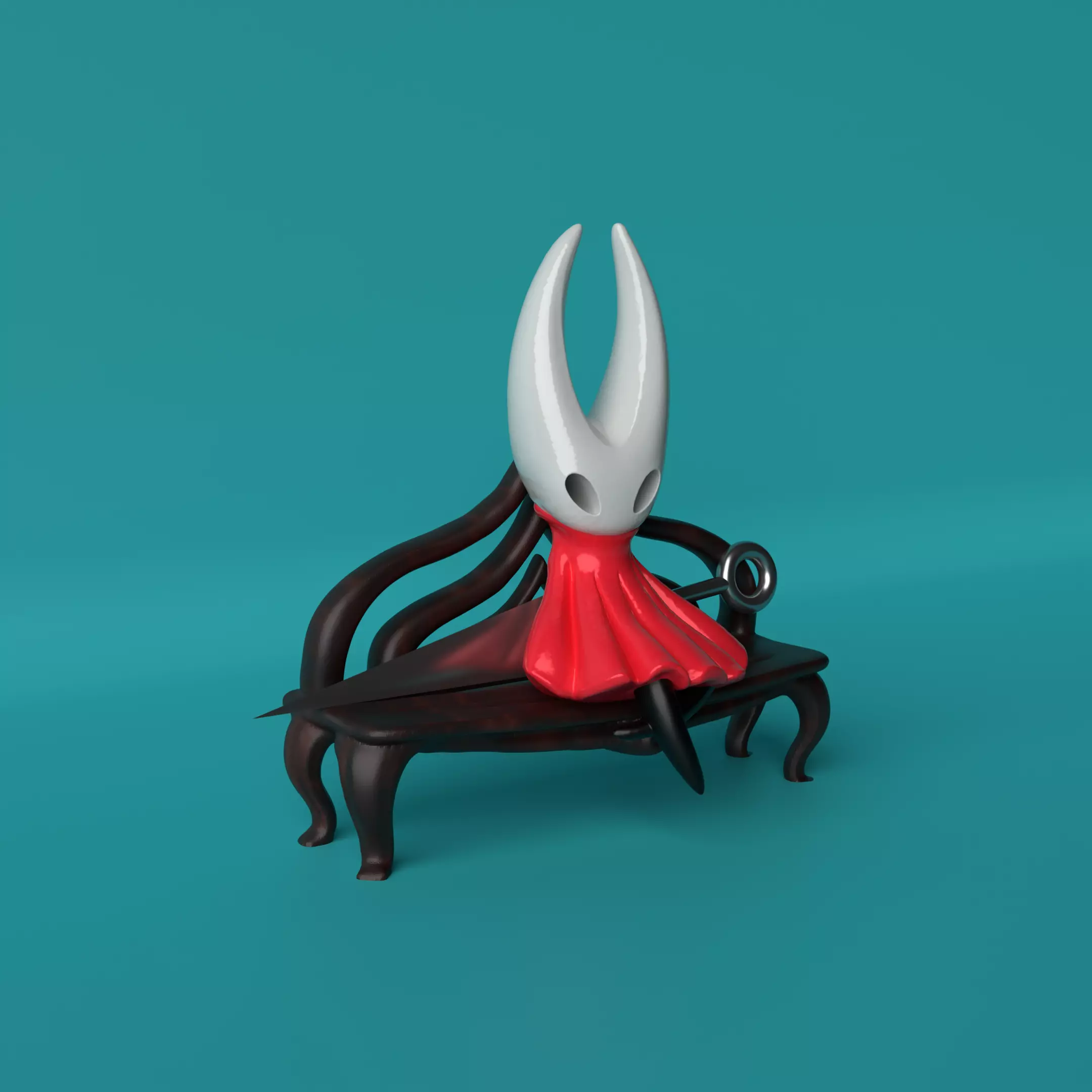 Hornet Figurine Hollow Knight Inspired 3D Printable Statue 3D print model_1