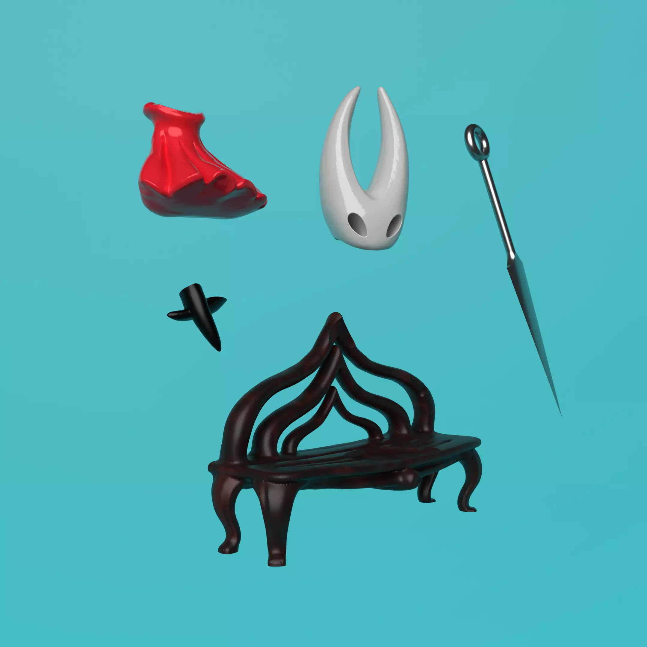 Hornet Figurine Hollow Knight Inspired 3D Printable Statue 3D print model_4