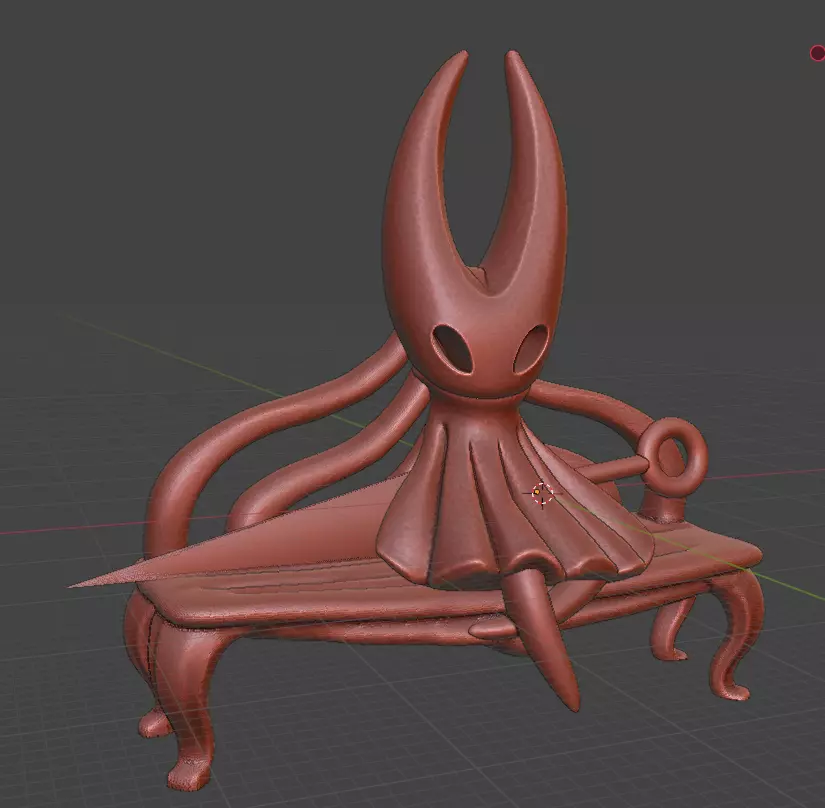 Hornet Figurine Hollow Knight Inspired 3D Printable Statue 3D print model_5