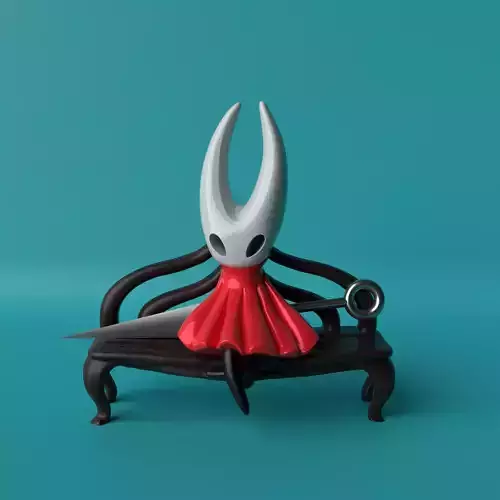 Hornet Figurine Hollow Knight Inspired 3D Printable Statue