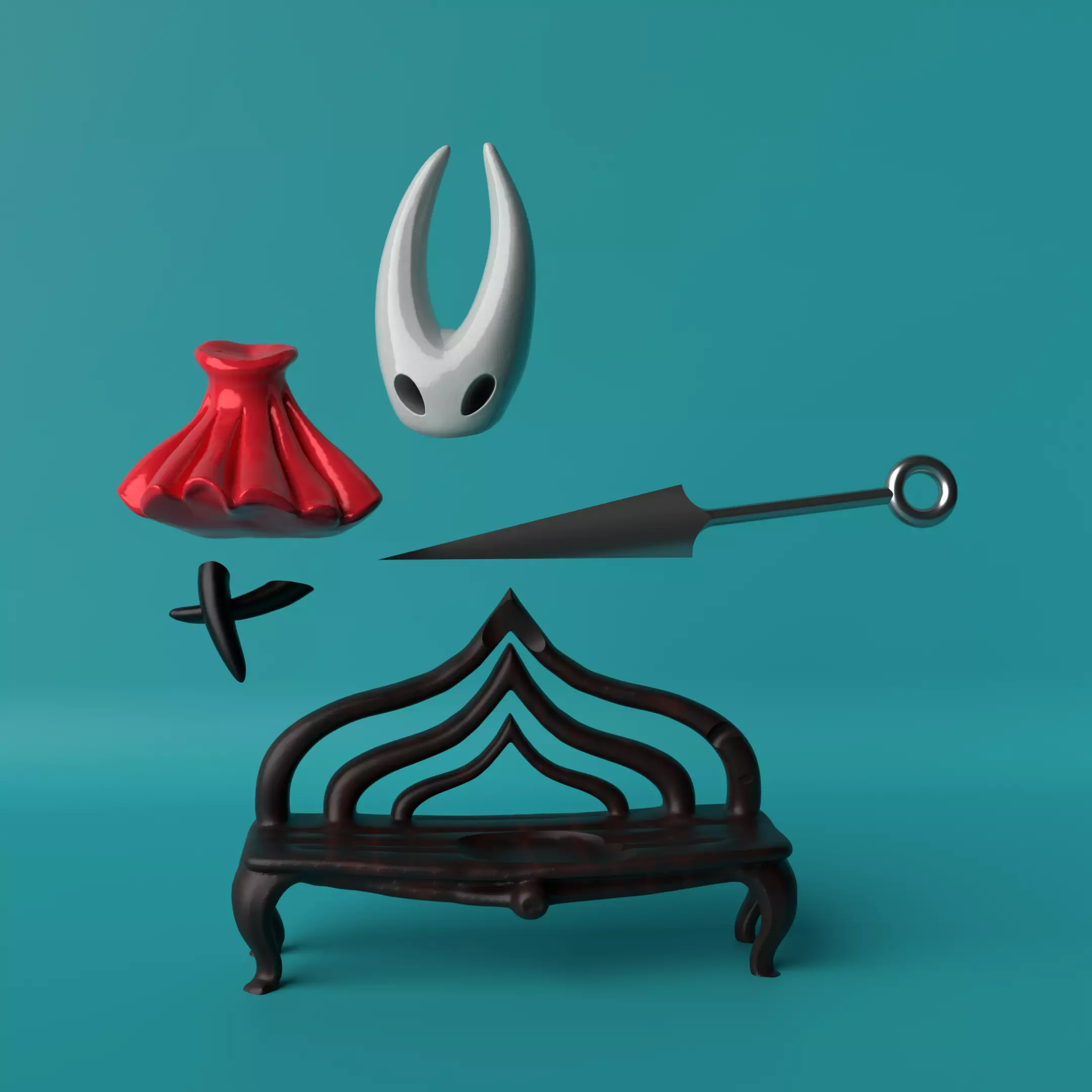 Hornet Figurine Hollow Knight Inspired 3D Printable Statue 3D print model_2