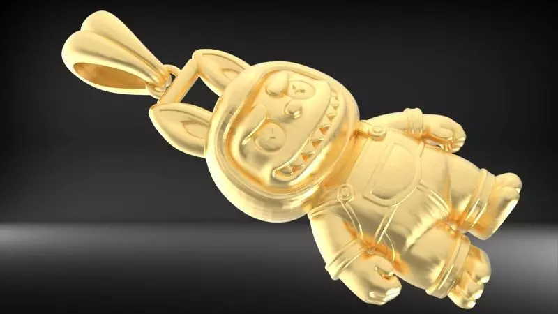 labubu pendant 3D print model_27