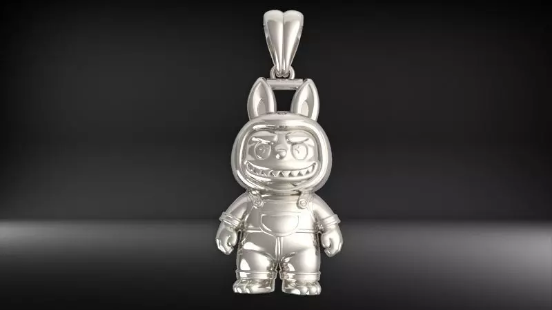 labubu pendant 3D print model_7