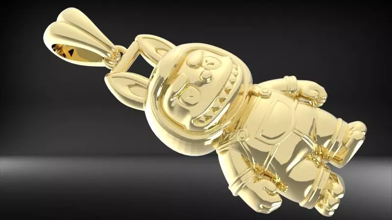 labubu pendant 3D print model_16