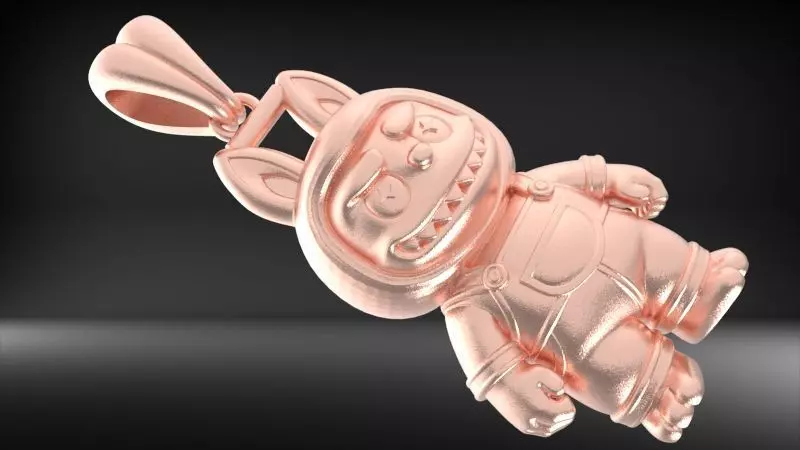 labubu pendant 3D print model_17