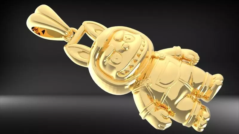 labubu pendant 3D print model_13