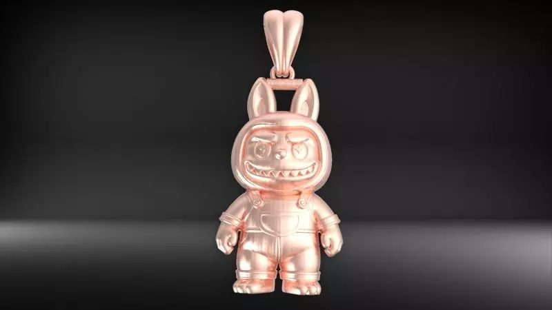 labubu pendant 3D print model_24