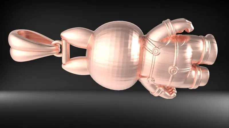 labubu pendant 3D print model_26