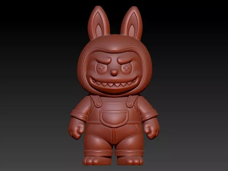 labubu pendant 3D print model_1