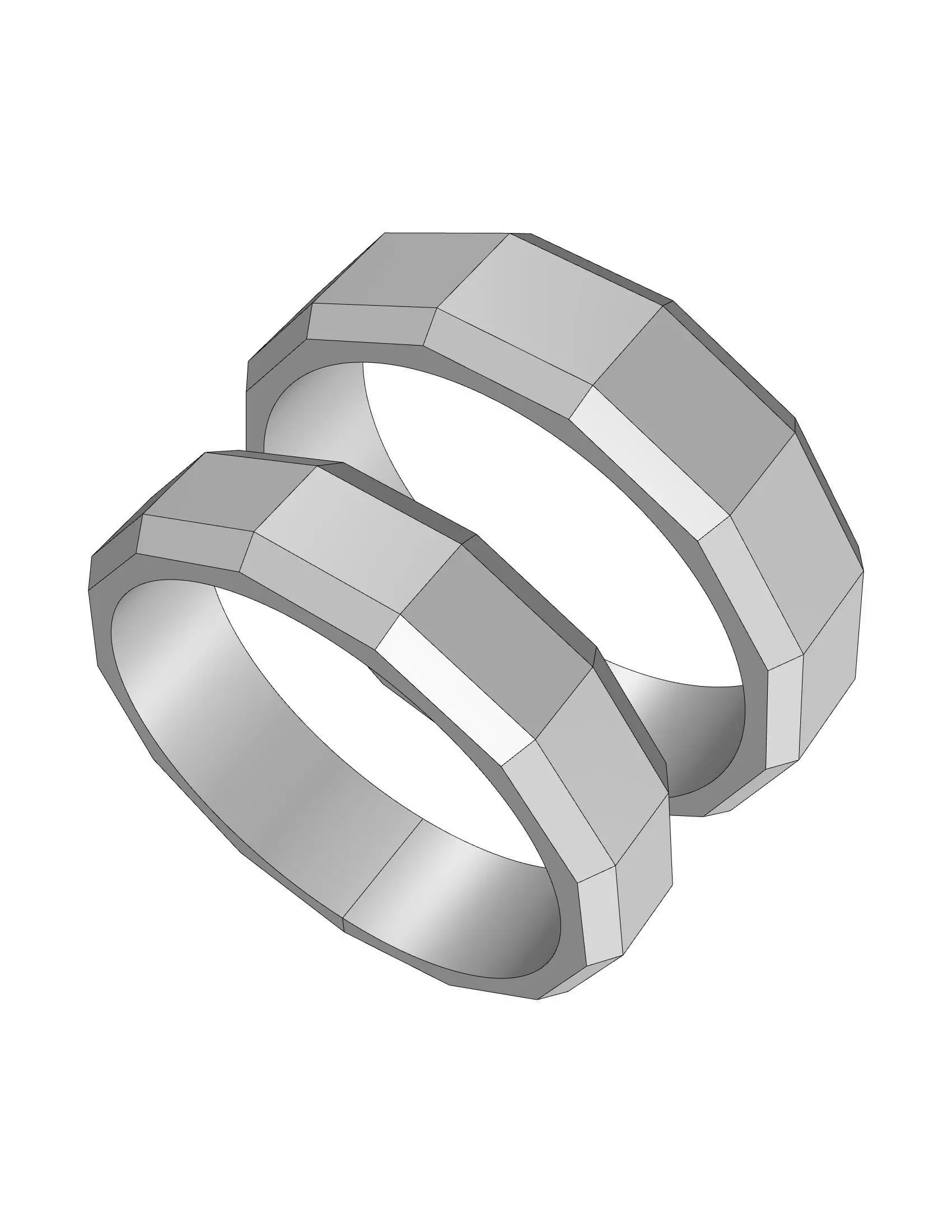 Wedding band 3D print model_3