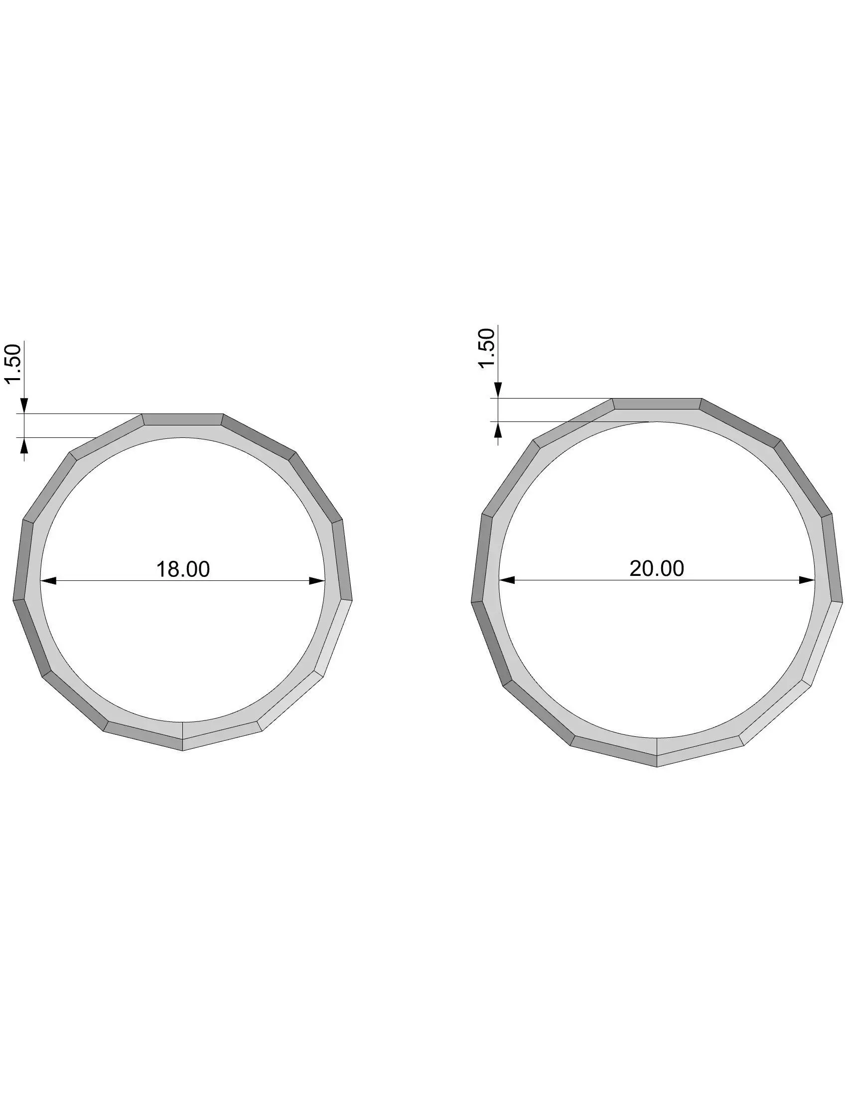 Wedding band 3D print model_13