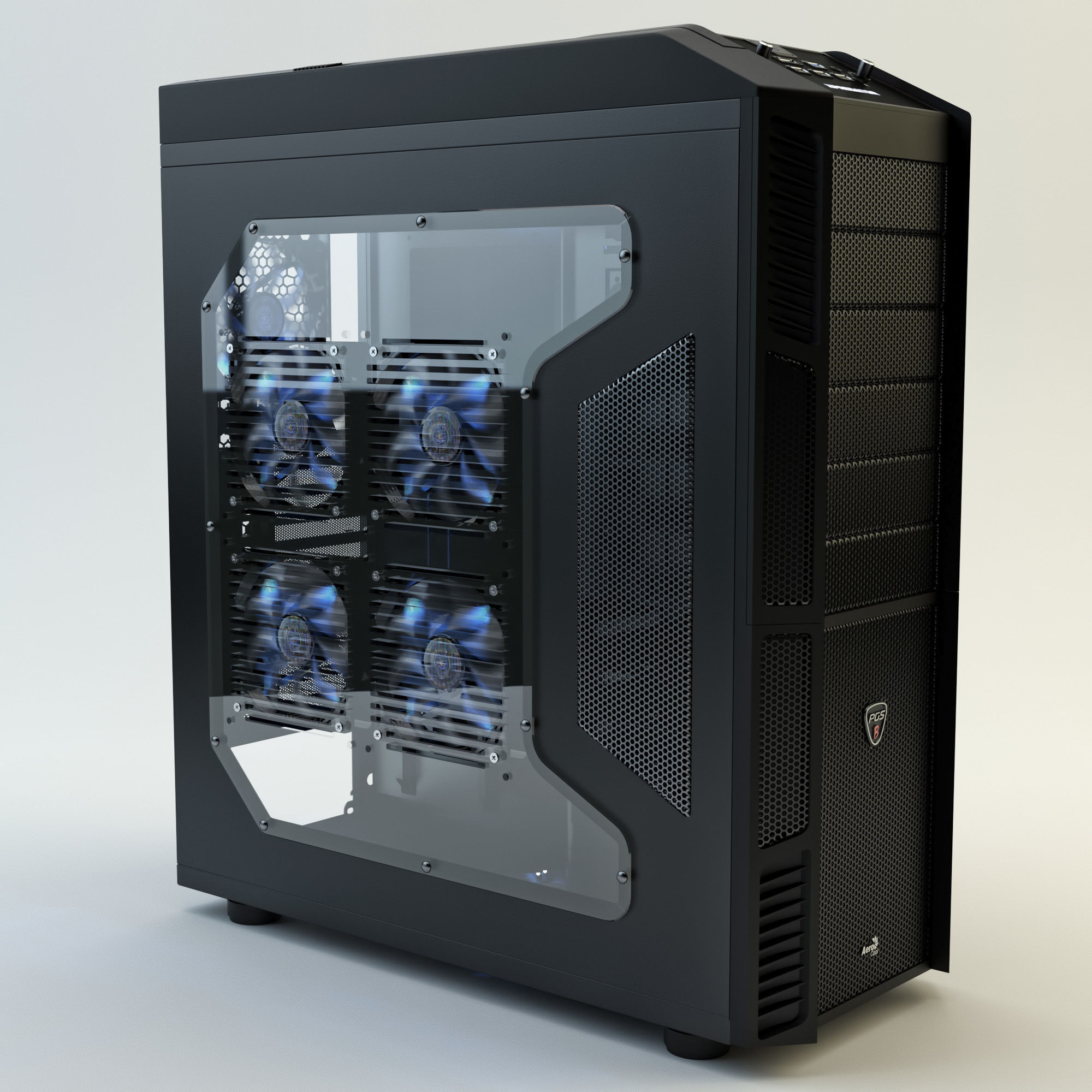 Aerocool XPREDATOR 3D model_2