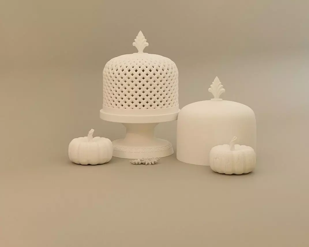 Miniature Candle Holders with Candle for Dollhouses and Dioramas 3D print model_3