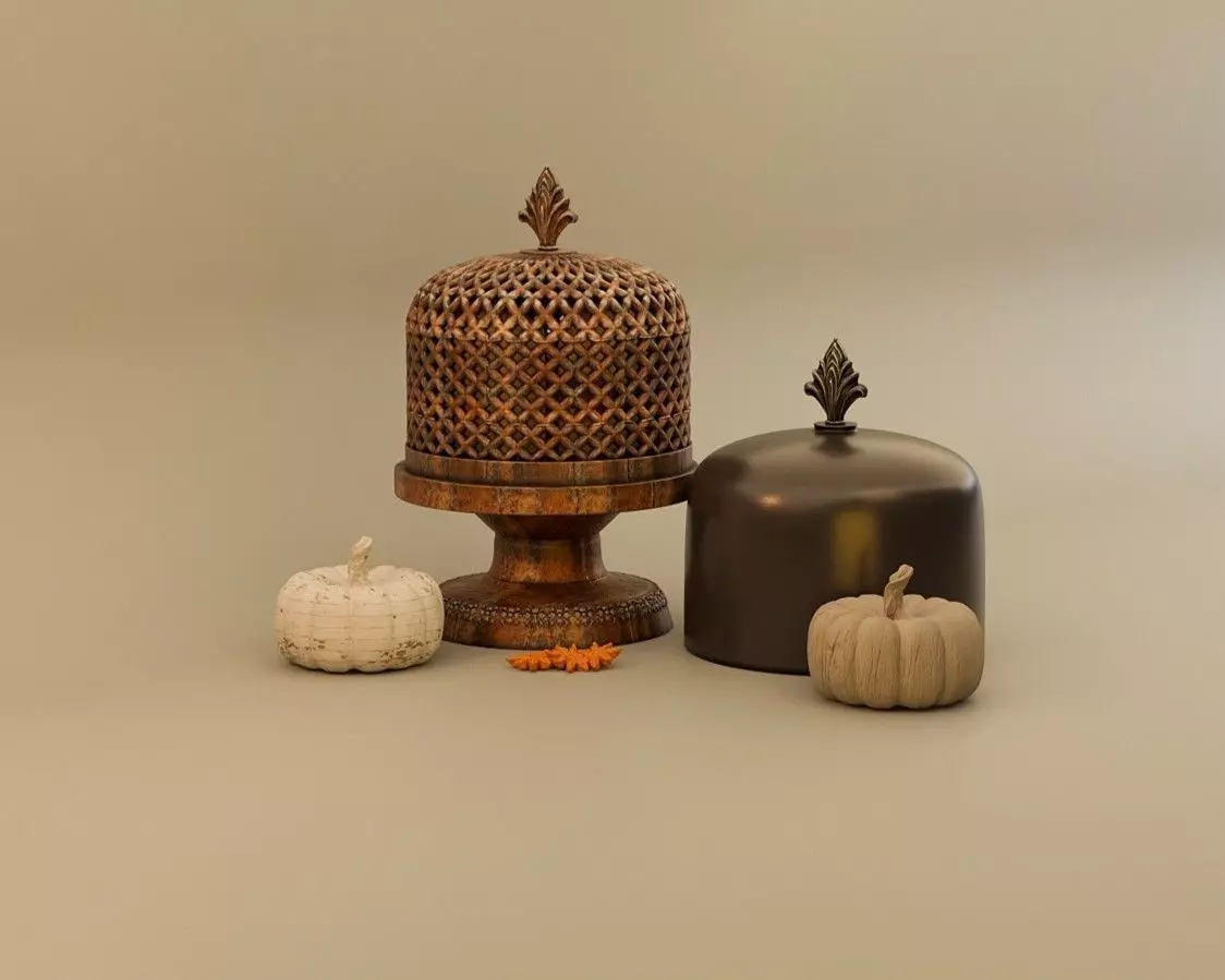 Miniature Candle Holders with Candle for Dollhouses and Dioramas 3D print model_2
