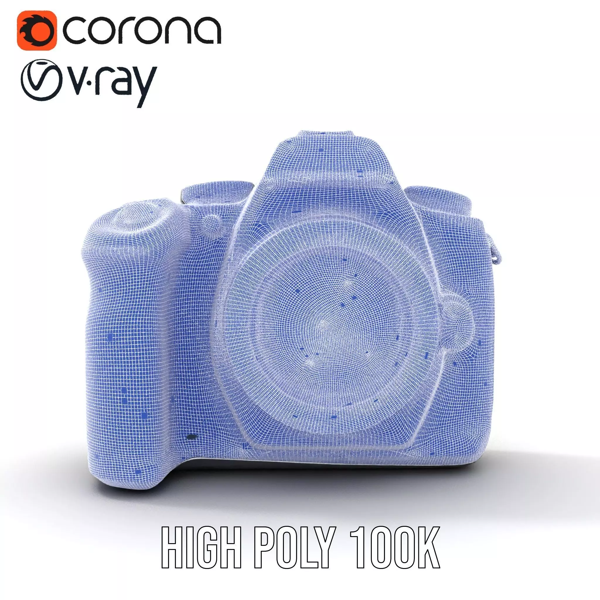 Professional Camera Black model pack Low-poly 3D model_34