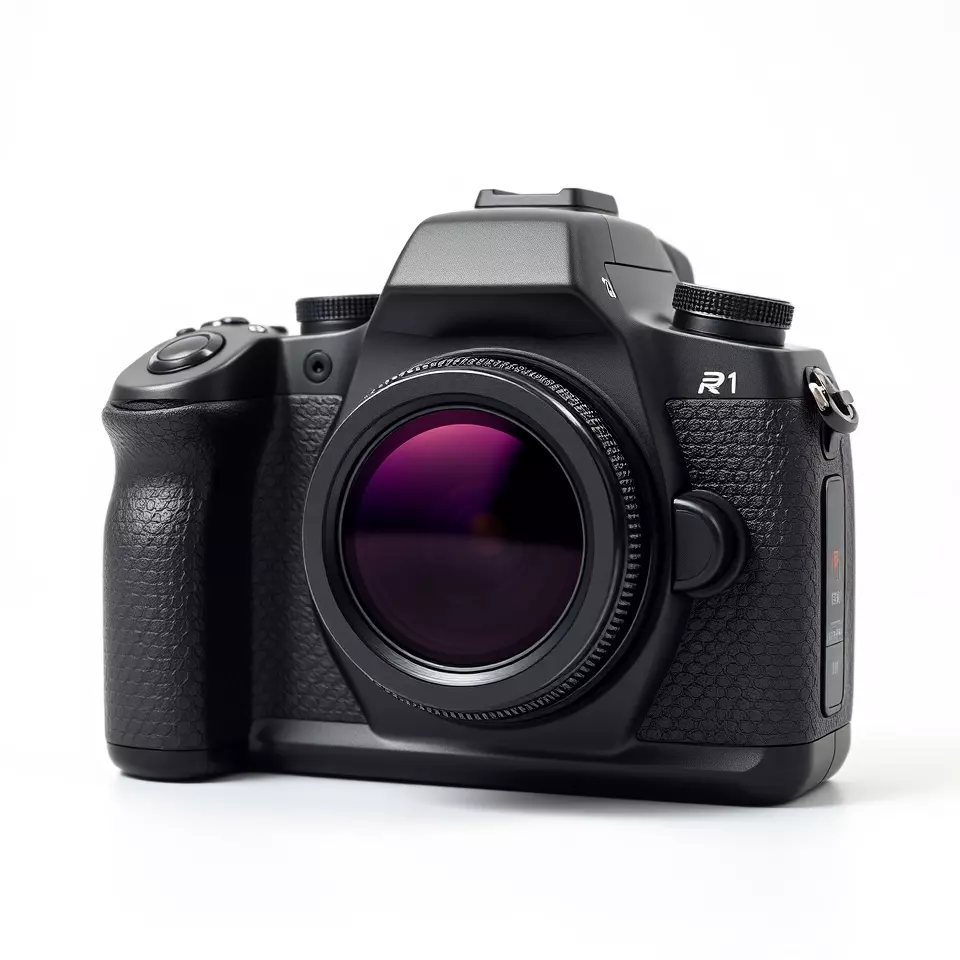 Professional Camera Black model pack Low-poly 3D model_2