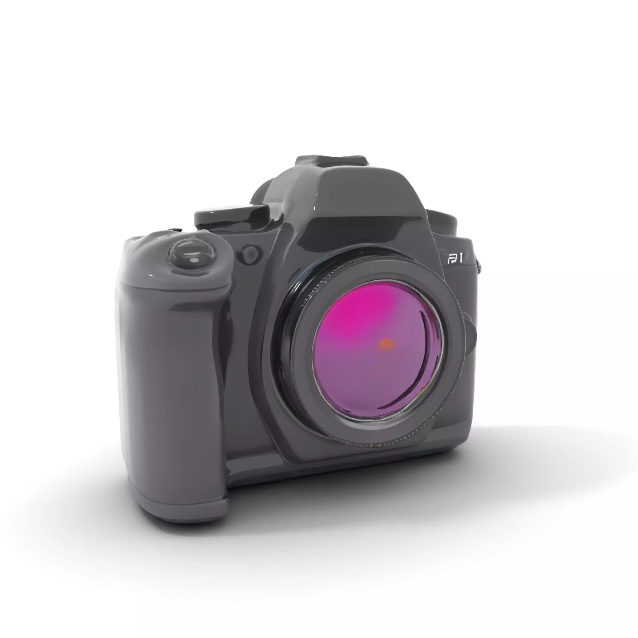 Professional Camera Black model pack Low-poly 3D model_0