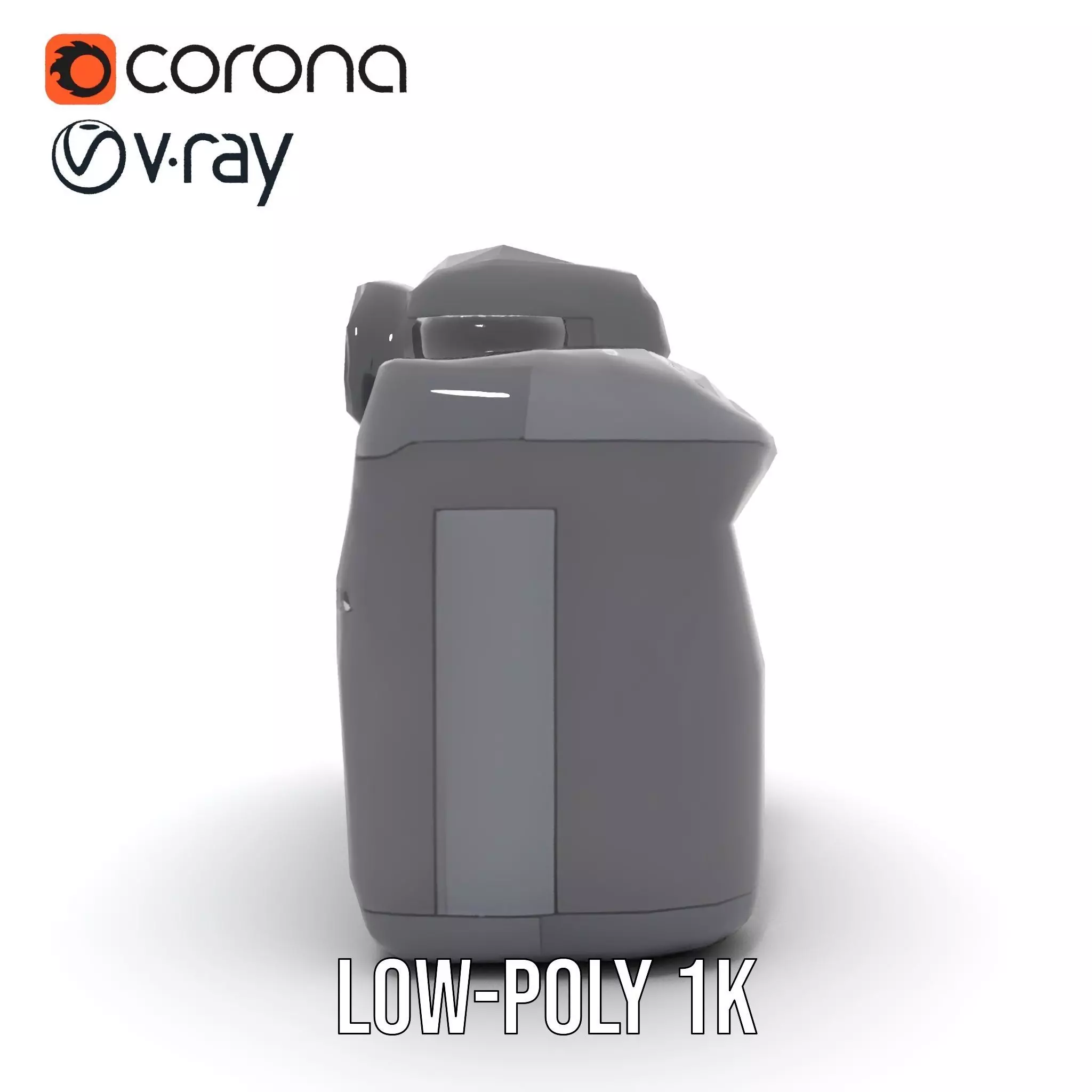 Professional Camera Black model pack Low-poly 3D model_14