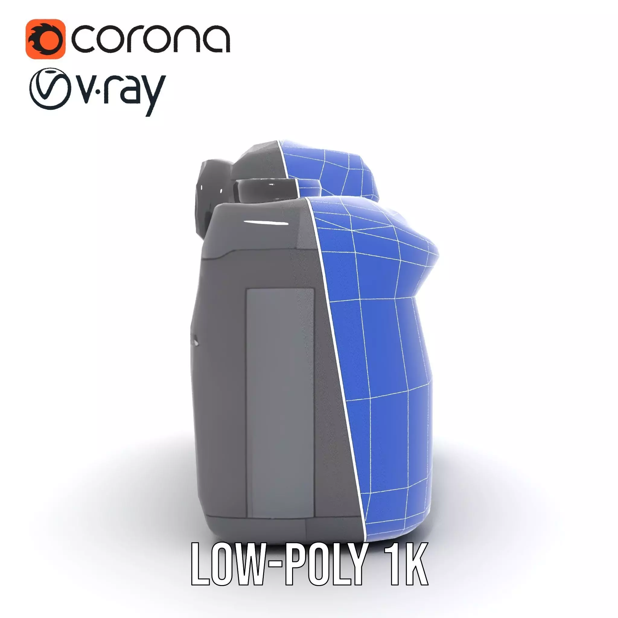 Professional Camera Black model pack Low-poly 3D model_31