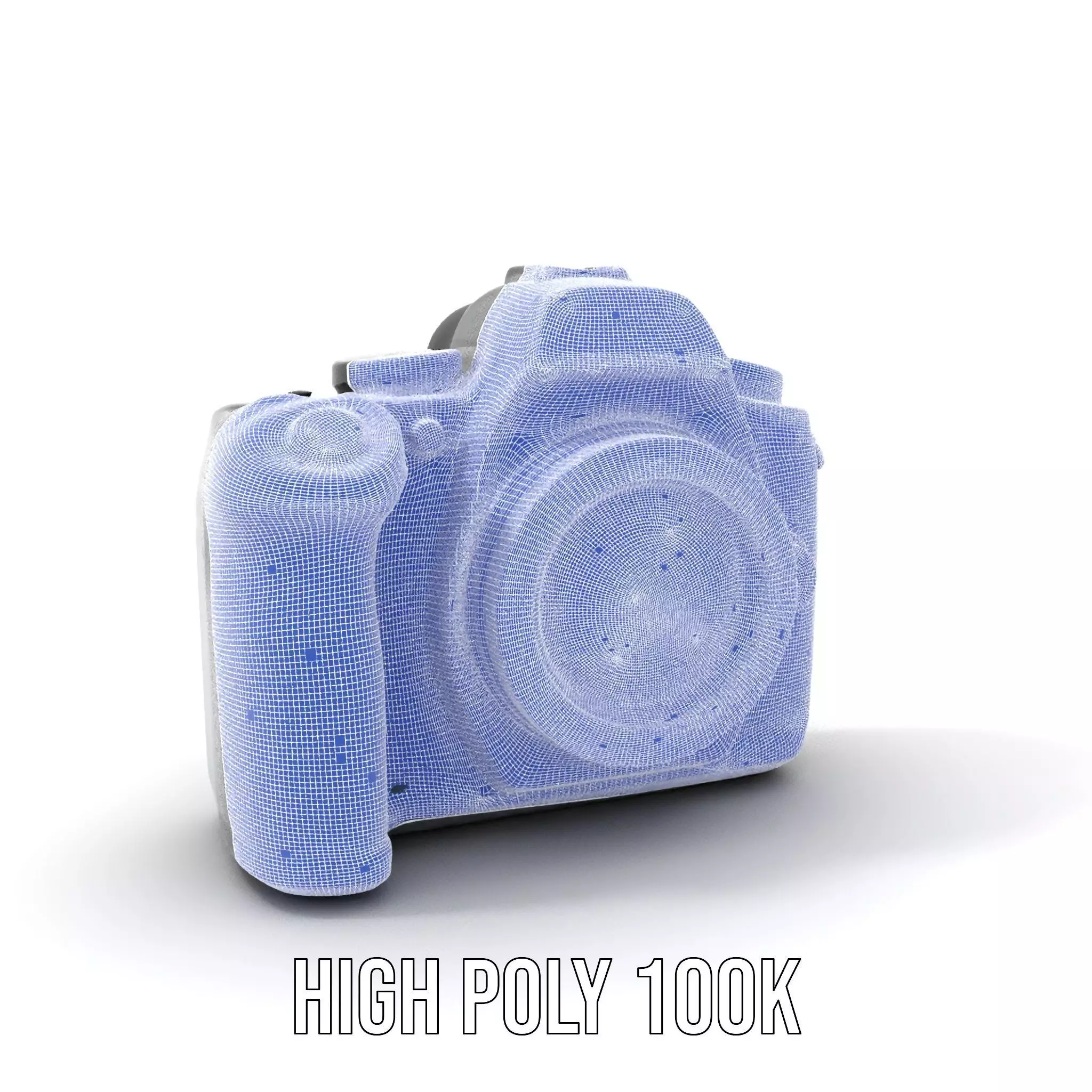 Professional Camera Black model pack Low-poly 3D model_4