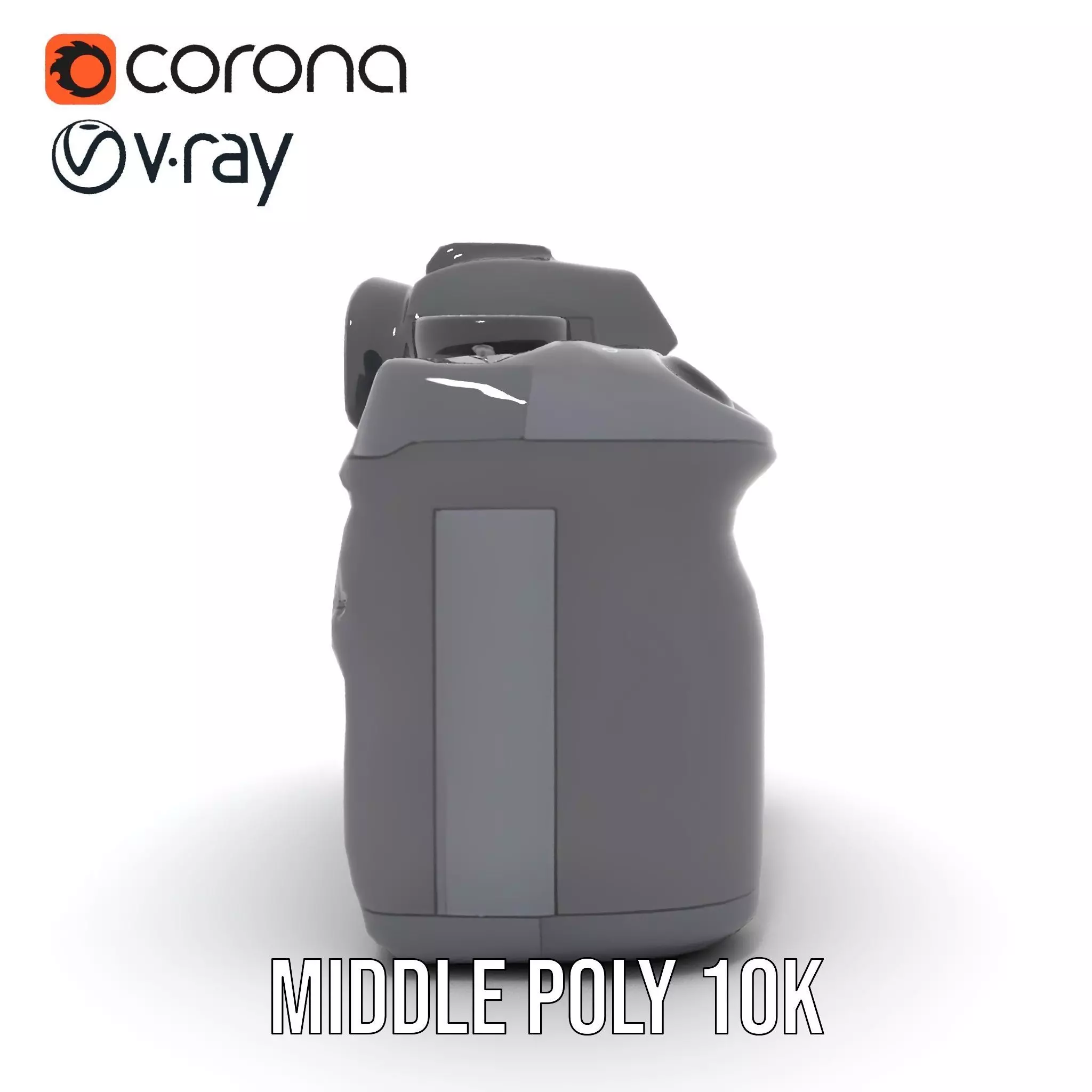 Professional Camera Black model pack Low-poly 3D model_13