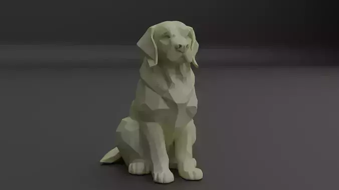 Golden Low Poly