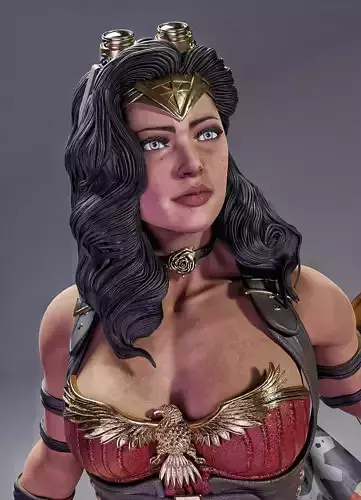 Amazon Warrior Woman 3D Model