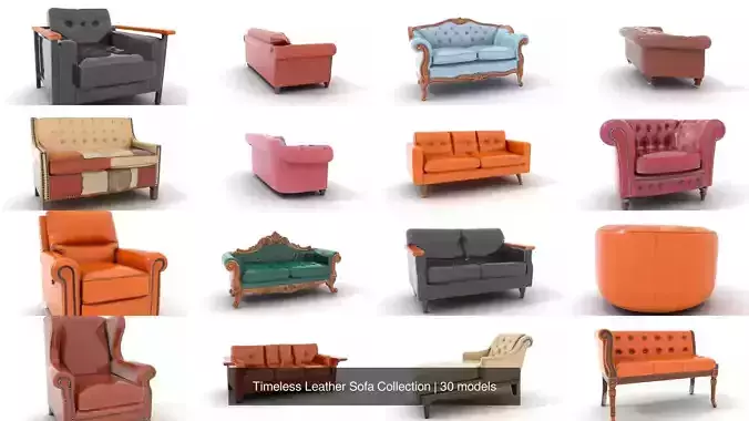 Timeless Leather Sofa Collection 