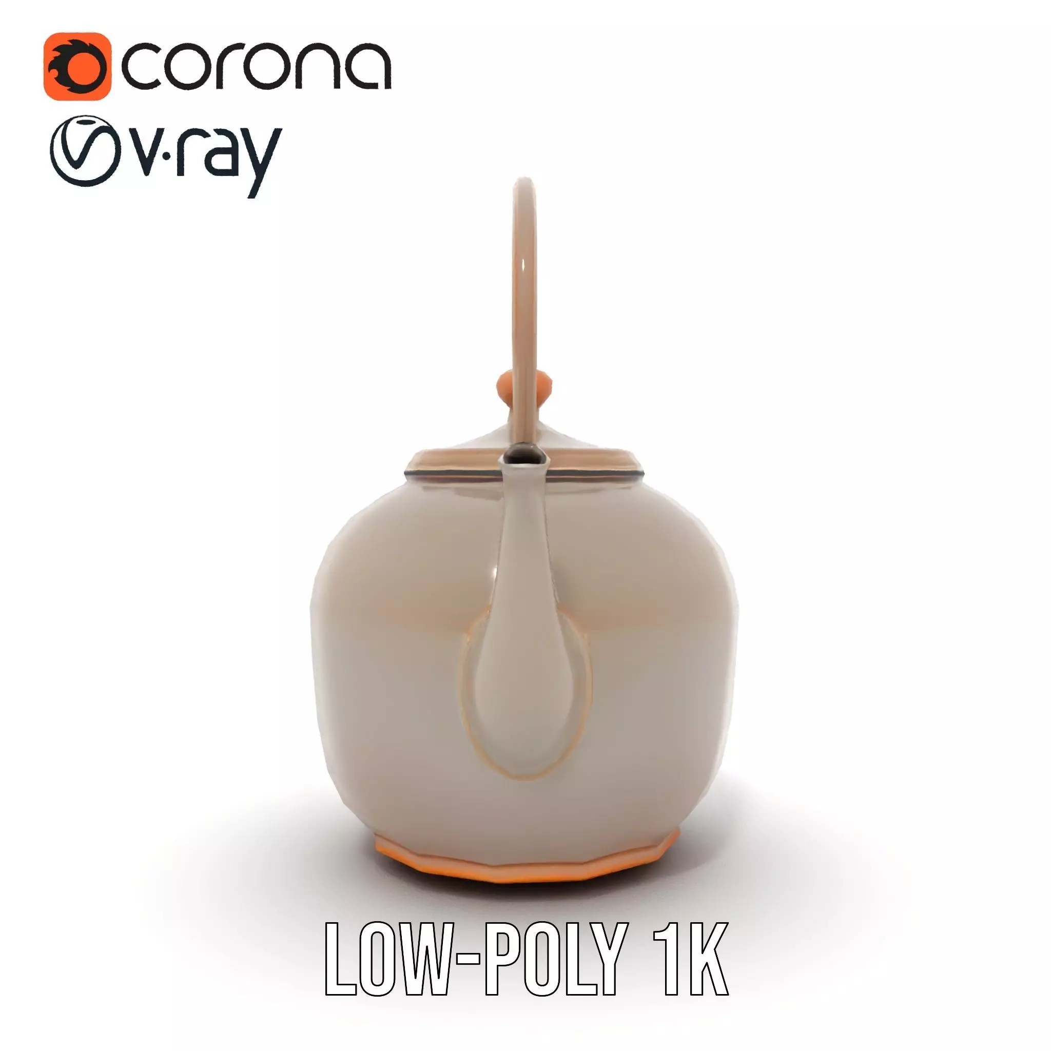 Rustic Iron Teapot model pack Low-poly 3D model_31