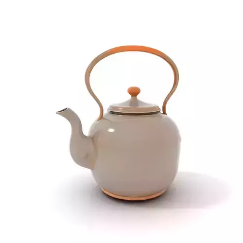 Rustic Iron Teapot model pack Low-poly 3D model