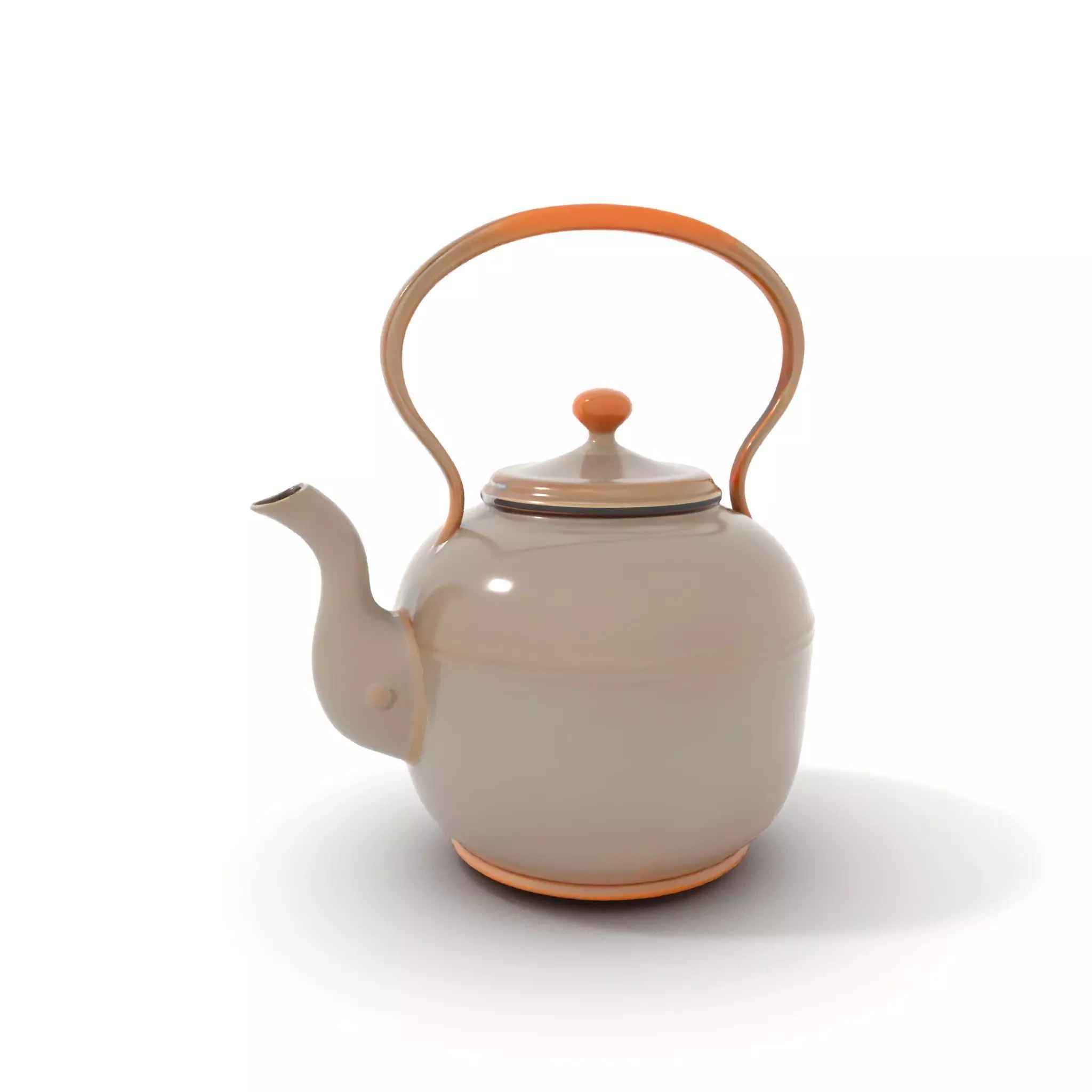 Rustic Iron Teapot model pack Low-poly 3D model_0