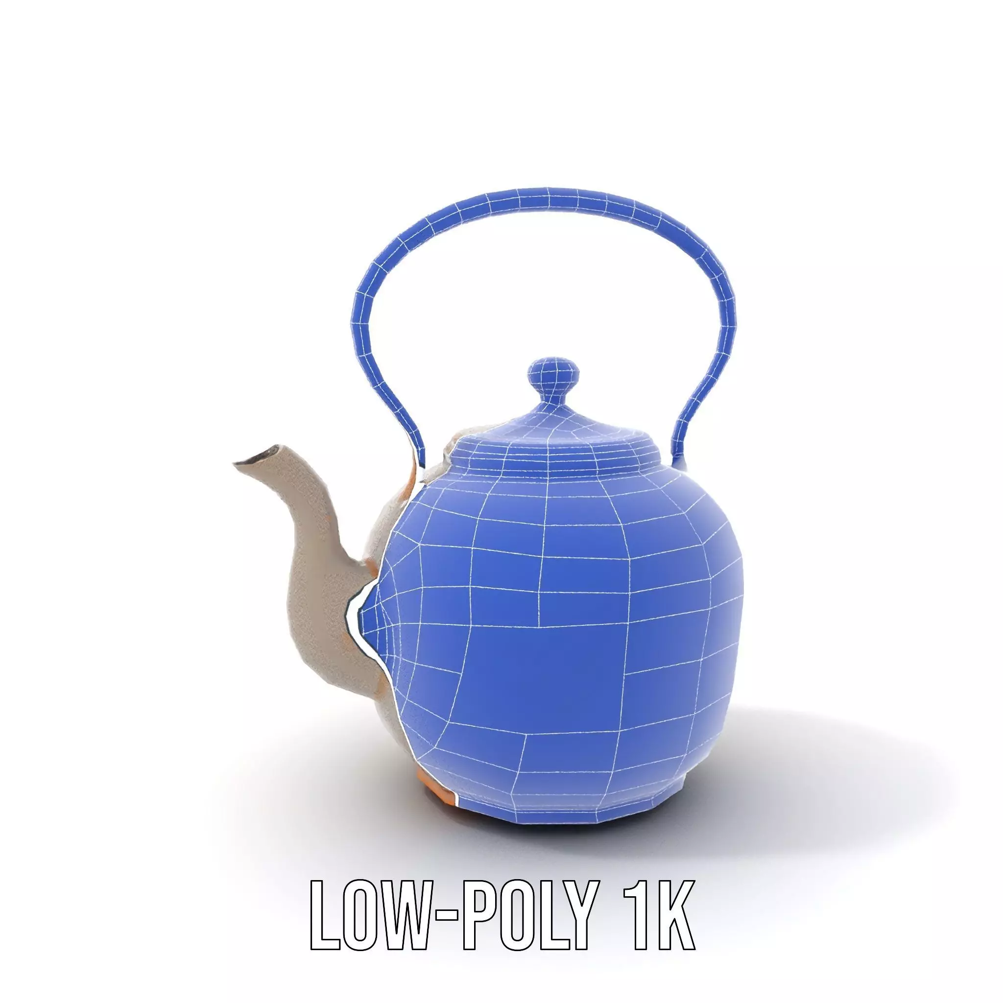Rustic Iron Teapot model pack Low-poly 3D model_28