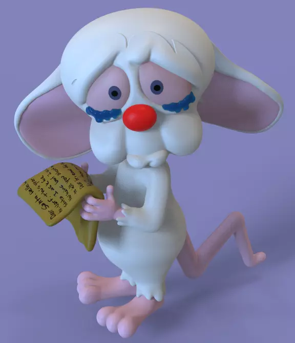 THE BRAIN FROM PINKY AND THE BRAIN CHRISTMAS SPECIAL 3D print model_6